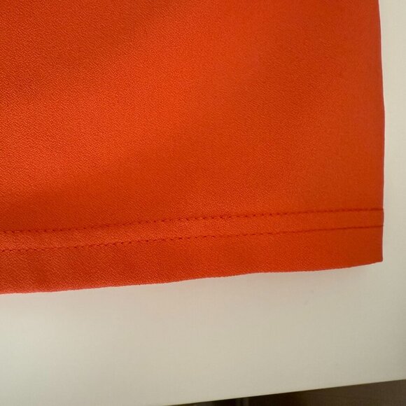 Amazon | Summer Split Hem Zip Back Mini Skirt Coral Orange Size S NWOT - Picture 5 of 5